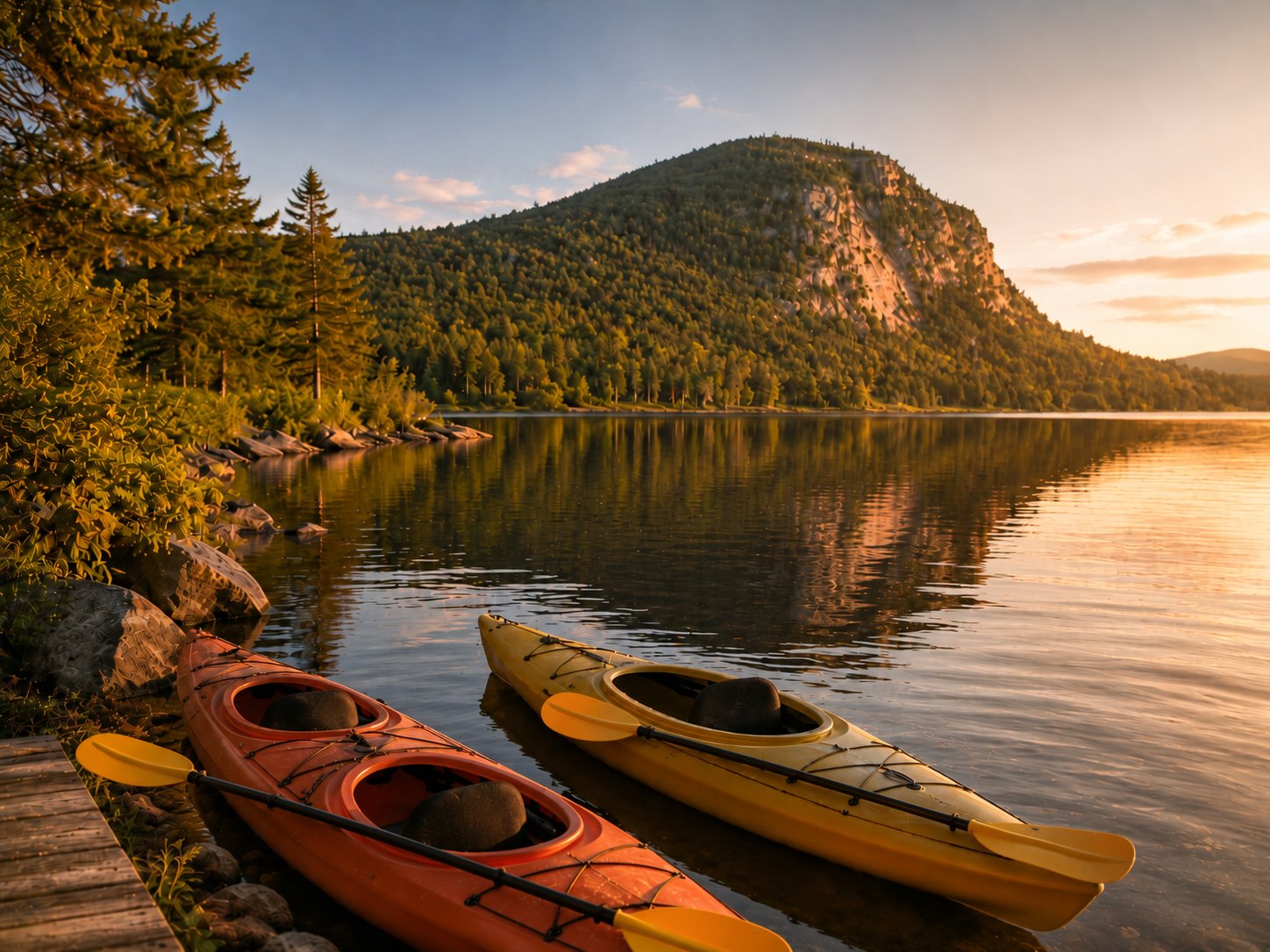 Kayaks au lac Lyster